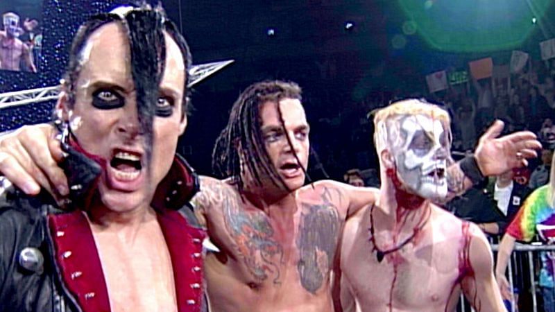 The Misfits walking down the ramp
